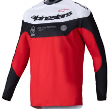 ALPIN. PRO-DURA JERSEY-BK BR RED WH